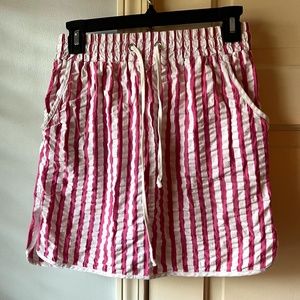 Urban Outfitters pink/striped sports skirt